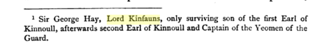 Sir George Hay, Lord Kinfauns, second Earl of Kinnoull and Captain of the Yeomen of the Guard